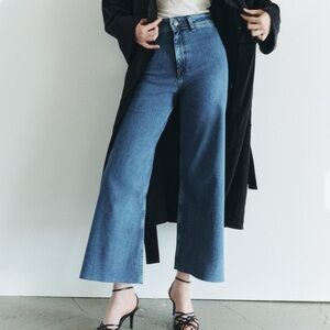 Zara marine straight high raise jeans